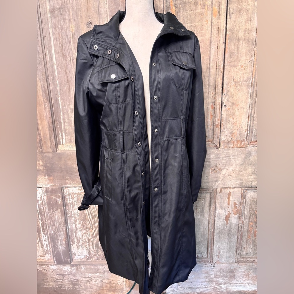 Kenneth Cole Black Trench Coat